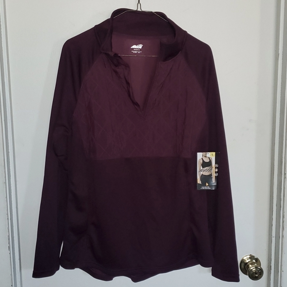 Avia 1/4 zip Quilted pullover
